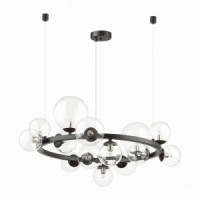 ODEON LIGHT 4818/14 MODERN ODL21 199 черный/прозрачный Люстра G9 14x40W TOVI