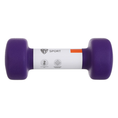 Гантель с неопреновым покрытием 2кг (+-100гр) тм BY SPORT, металл, неопреновое покрытие
