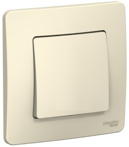 Systeme Electric BLANCA выкл. СУ 1 кл. 6А молоч. (пл.осн.) BLNVS006102 (10!)