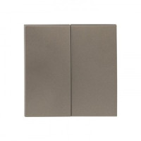 EKF Валенсия лиц. панель выкл. 2 кл. 10А кашемир Al/Cu (корпус PC) ESV10-L-023-40