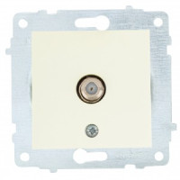 OVIVO мех. роз. СУ 1 мест. спутник (F-коннектор) крем (ко всем рамкам) 600-000302-231