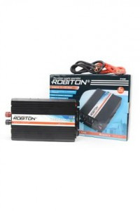 Автомобильный инвертор Robiton R1000 DC/AC 12V-220V, 1000W, с USB вых, 2 евророзетки, 13203