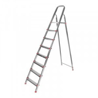 Стремянка 8 ступеней сталь h=167см раб.нагрузка до 150кг усиленный профиль шир.ступ. REXANT 12-5058