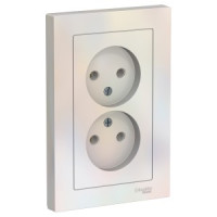 Systeme Electric AtlasDesign роз. СУ 2 мест. жемчуг (пл.осн.) ATN000420 (6!)