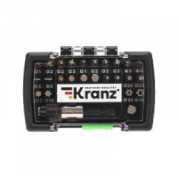 Kranz Набор бит с магнитным держателем, сталь S2, пластиковый кейс, 32шт, цена/уп. KR-92-0464