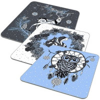 Доска разделочная &quot;Скандинавия&quot;, 18*18см, стекло RG48-12 Мультидом