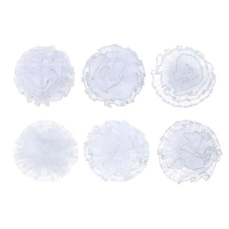 Резинка для волос детская ЮНИLOOK, 10см, пластик, полиэстер, 6 дизайнов, ШБ23-07