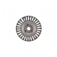 KRANZ Щетка дисковая для УШМ, крученая стальная проволока, 175мм, отв. 22,23мм KR-91-1240