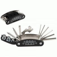 Нож мнугофункциональный ECOS VEL-03 16в1, черный 323487