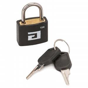 АЛЛЮР Замок навесной ВС1Л-20 ЧЁРНЫЙ d=2,8мм для чемоданов (480,40)