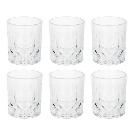 Набор вращающихся стаканов тм MILLIMI, 290 мл, стекло, 4шт