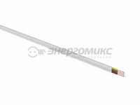 Кабель ТЛФ 4 жилы (ШТЛП-4), омедненка, 100м, белый, REXANT 01-5101-3