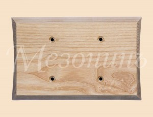 МЕЗОНИНЪ Накладка дерев. "Классика" на бревно D240мм прямой угол, уст. площ. 150 х 90 мм GE72723-00