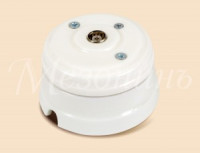 МЕЗОНИНЪ роз. ОУ 1 мест. ТВ, оконечная (SAT) с рамкой (D70x45), белый фарфор GE70321-01