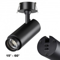 NOVOTECH 359220 SPOT NT23 000 черн св-к встр. IP20 LED 2K-4K-6K 5W/9W/13W 220V NAIL