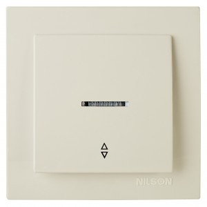 Nilson TOURAN  выкл. проходн. СУ 1 кл. (инд.) крем. 24121008