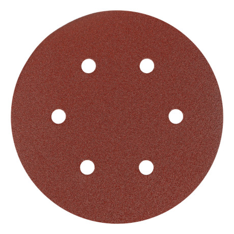 Круг абразивный на ворсовой подложке под "липучку", перфорированный, P 150, 150 мм, 5 шт Matrix