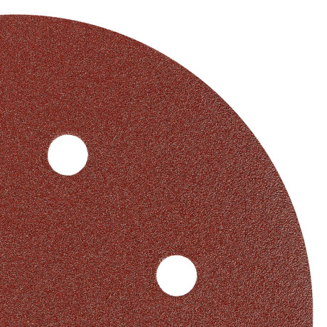 Круг абразивный на ворсовой подложке под "липучку", перфорированный, P 150, 150 мм, 5 шт Matrix
