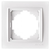 Nilson рамка 1 мест. THOR, белый 27110091