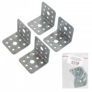 Уголок мебельный 40х40*40*1,5 цинк 4 шт. Инд.упаковка+ШК (цена за 4шт) (25) Кунгур