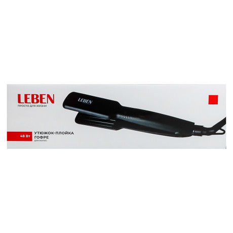 LEBEN Утюжок-плойка гофре для волос, керамическое покрытие
