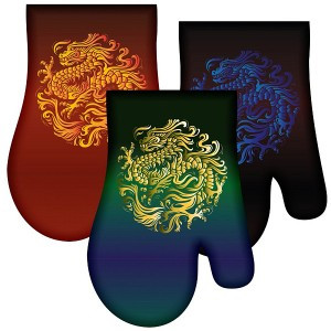 Прихватка-рукавица "Лунный Дракон", 17*27 см (кратность 6!!!) HN88-458 Мультидом