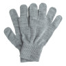 Перчатки трикотажные, акрил, серая туча, двойная манжета Сибртех