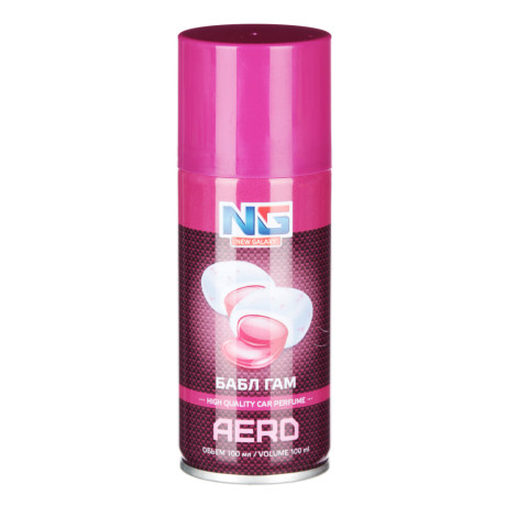 NEW GALAXY Освежитель д/авто аэрозольн. Aero 100 мл. (бабл гам, ваниль, новая машина, черный лед)