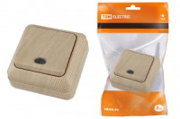 TDM Ладога выкл. ОУ 1 кл. 10А сосна (инд.) (10!) SQ1801-0047