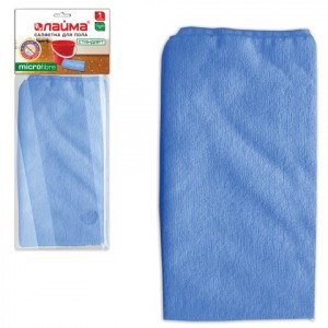 Тряпка д/мытья пола ЛАЙМА "Стандарт", плотная микрофибра, 70х80 см, синяя, 601250