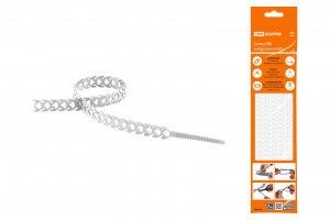 TDM хомут (стяжка) белая ПУ многозвенная RS 10x300 (10!) (уп.20шт, цена за уп.) SQ0515-0603