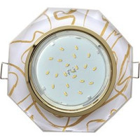 Ecola GX53 H4 5312 св-к Стекло 8-угольник золото-золот 38x133 FG538AECH (10!)