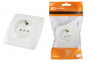 TDM Онега роз. СУ 1 мест. 16А бел. (земля, шторки) (10!) SQ1805-0011