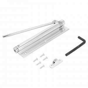 NOTEDO Доводчик дверной пружинный DS-19 сереб. до 35 кг.БЛИСТЕР (60)