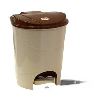 Контейнер для мусора с педалью11л беж.мр. М2891(6)