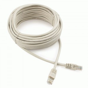 Cablexpert патч-корд UTP cat6, 10м, литой, многожильный (серый)