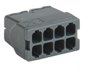 IEK клемма СМК 772-248 компакт. с пастой, 8х2,5мм2, 24А (уп.100шт, цена за шт) UKZ31-248-001