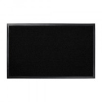Коврик придверный вл/впит Ребристый 50*80см,черный,h ворса=0,5см,п/э,подложка ПВХ, TRIP,24193/VORTEX