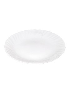 Тарелка десертная белая без деколя 19см стеклокерамика (кратность 6шт!!!) МФК OLHP-75