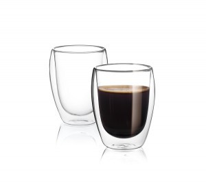 Стакан 350мл набор 2шт боросил стекло с двойными стенками П/У МФК HY-1059H-2