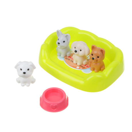 ИГРОЛЕНД Набор аксессуаров для питомцев "Счастливая семья", пластик PP, 19х27х5см, 3 дизайна