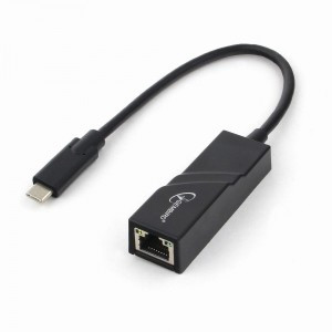 Сетевой адаптер Ethernet Gembird A-CM-LAN-01 USB C-type - Fast Ethernet adapter, 15347