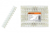 TDM зажим винтовой ЗВИ-10 12 пар 1,5-6мм2, 10А &quot;п/п&quot; белый (уп.10шт, цена за шт) SQ0510-0023