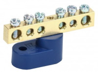 IEK шина N "Ноль" (нул.) на одном угловом изол ШНИ-6х9-6-У1-С