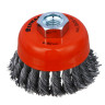 ЕРМАК PROFI Щетка чашечная для УШМ, плетеные пучки стальной проволоки 0,5мм, 80ммхМ14