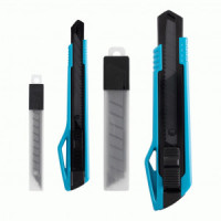 Smartbuy Набор ножей универсальных 12шт, с отлам.лезвием 9мм и 18мм, 2 ножа, 10 лезвий, SBT-SKN-2P2