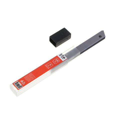 ЕРМАК Лезвие для ножей запасное 9мм сегментированное, сталь, толщина 0,35мм,10шт/уп