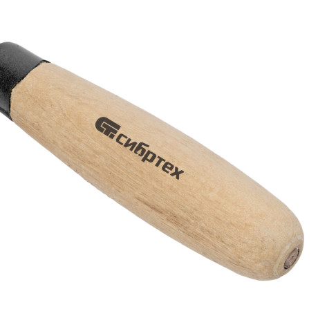 Кельма угловая, 80 х 60 х 60 мм, стальная, для внешних углов, буковая ручка Сибртех