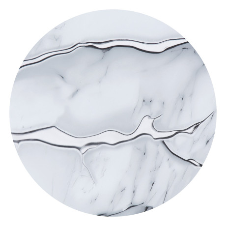 Гибкое стекло тм VETTA Мрамор, 60x80x0,08см, ПВХ, цвет белый с серебром