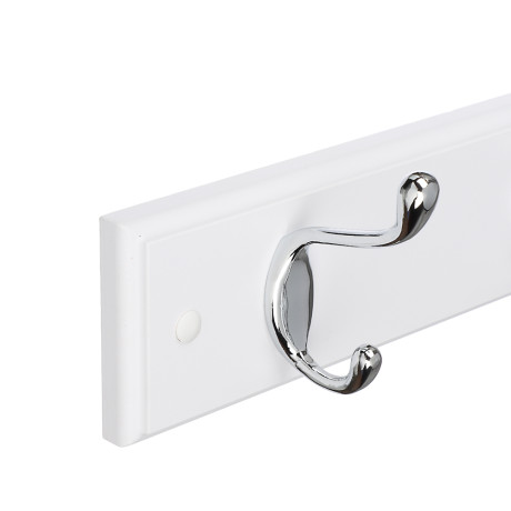 VETTA Вешалка настенная для одежды, МДФ, 6 крючка, дерево, белый